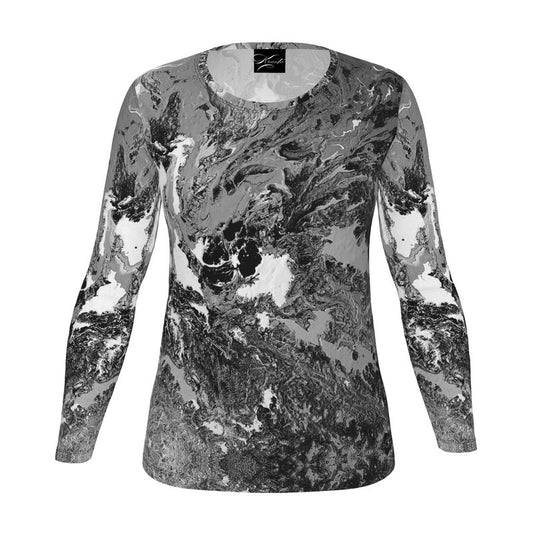 Superficial - Womens T-Shirt - BW / LS