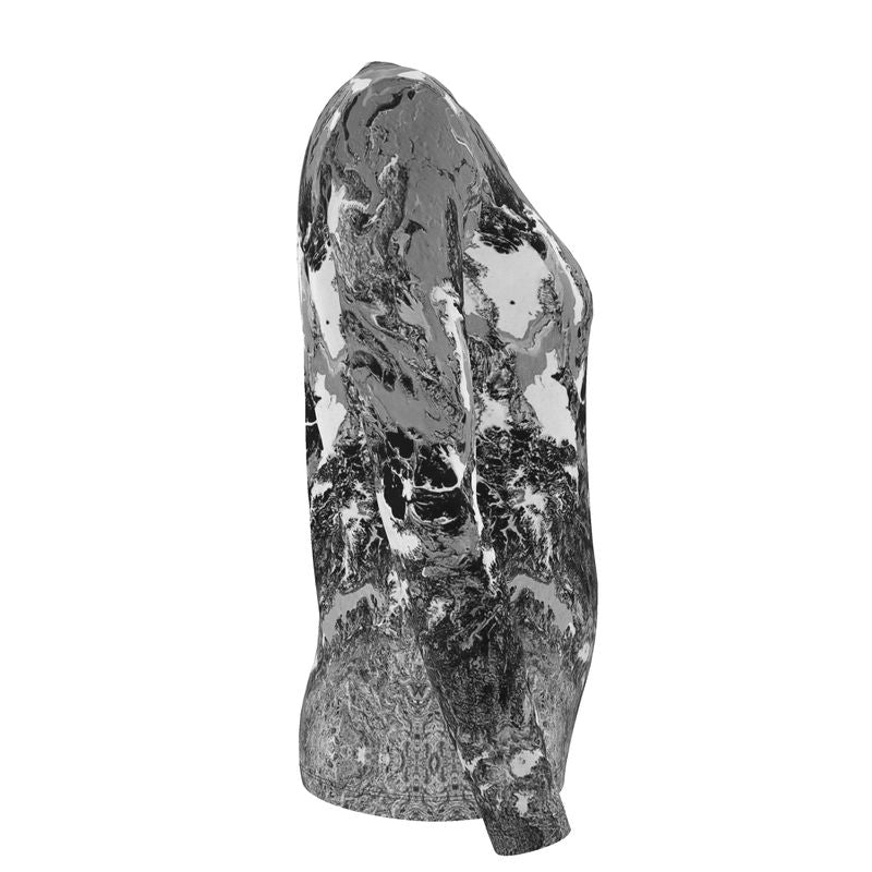 Superficial - Womens T-Shirt - BW / LS