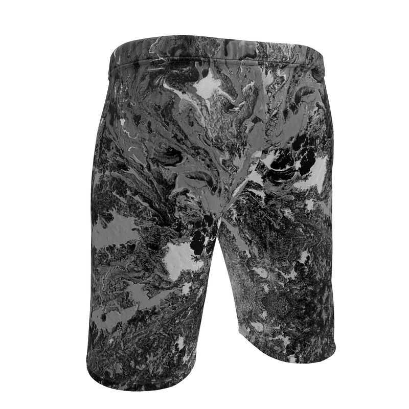 Superficial  - Mens Sweat Shorts w/side zip pocket - BW