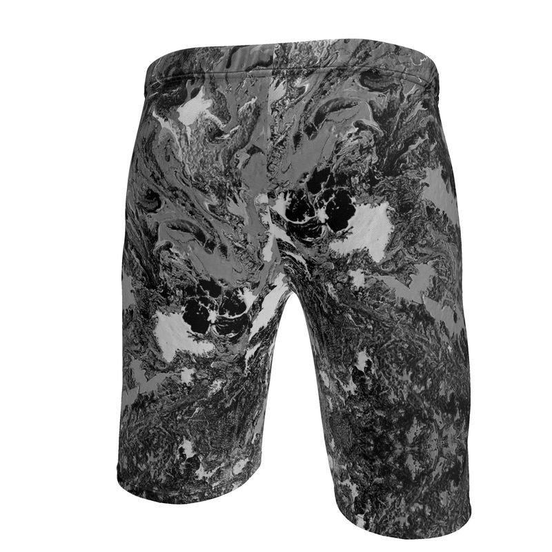 Superficial  - Mens Sweat Shorts w/side zip pocket - BW